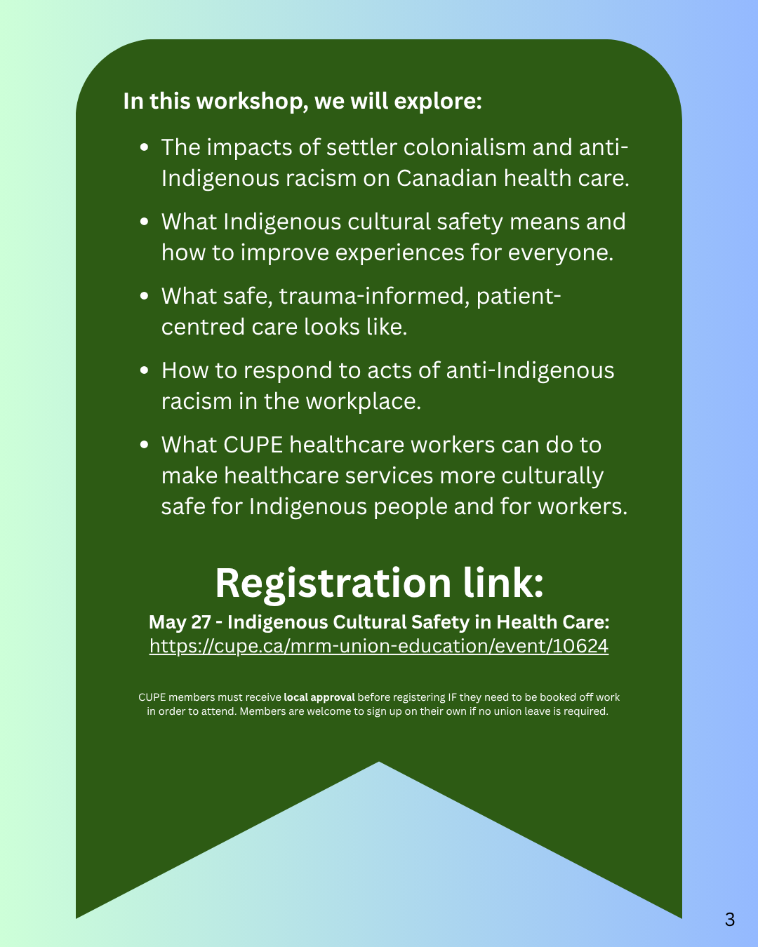 IMAGE 1 | NEW CUPE UNION EDUCATION WORKSHOP! Indigenous Cultural Safety in Health Care MAY 27, 2026 (9 AM - 4:30 PM) Talk to your CUPE local or register now: https://cupe.ca/mrm-union-education/event/10624 Artwork - “Feast” by Cheryle Dreaver: https://www.instagram.com/cheryle_dreaver_arts